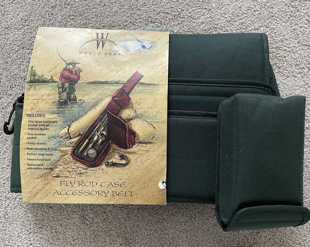 World Gear Fly Rod Case  Accessory Belt NEW
