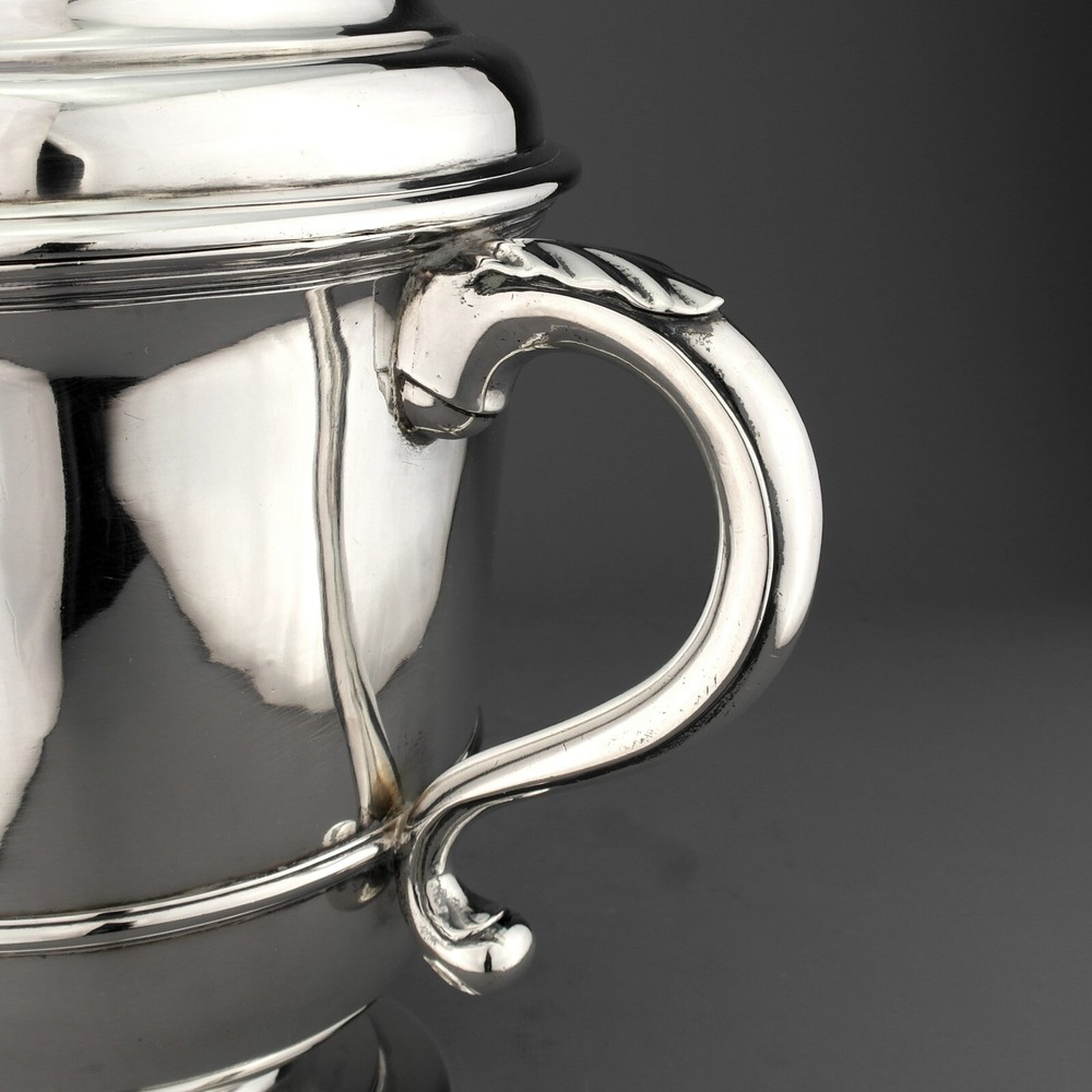 Rare Provincial / London Queen Anne Solid Silver Cup Cover. Unattributed Mark.