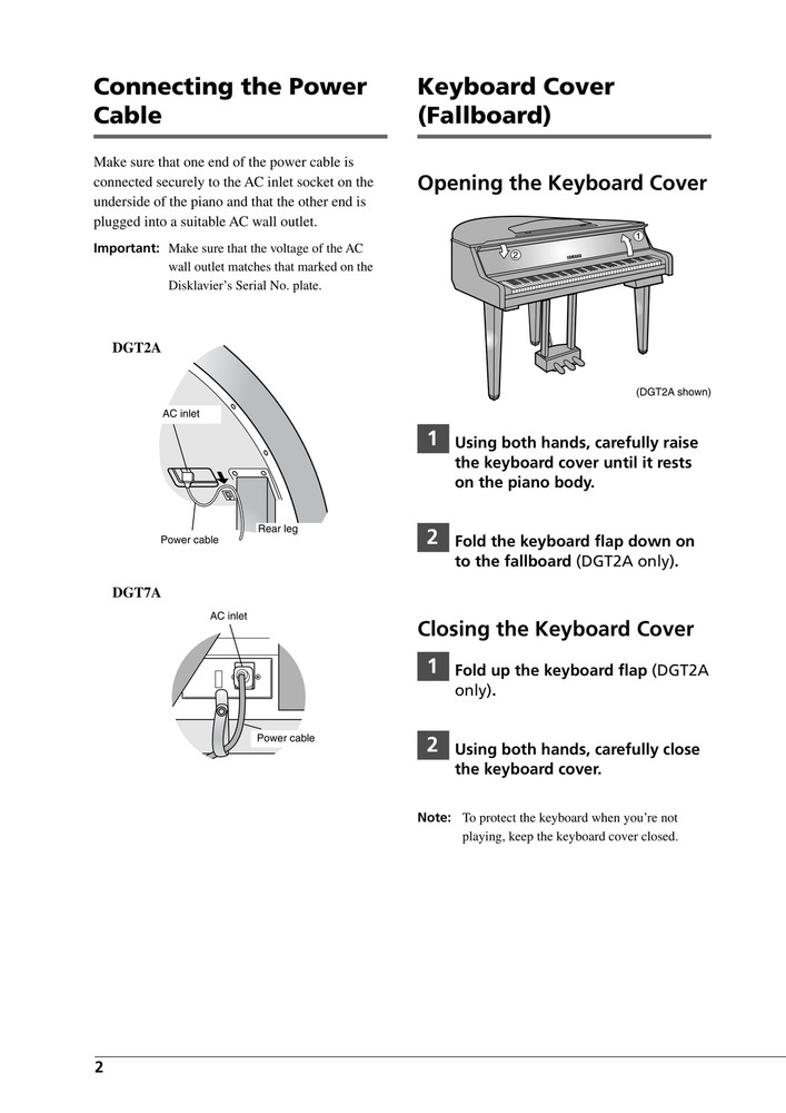 Yamaha GranTouch — Basic Operation Manual Guide Reference — 67 Pages — USA Made