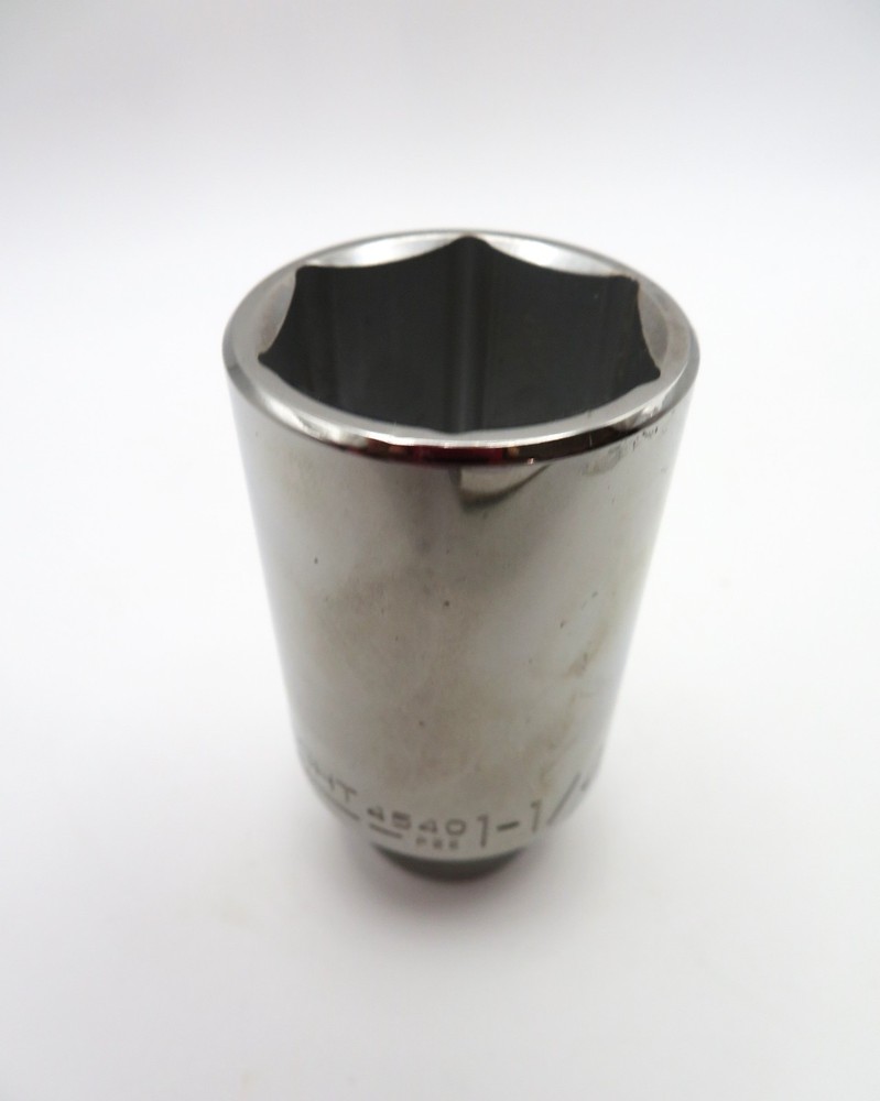 Wright 1/2" Drive Chrome Deep Socket 6 Pt 1-1/4" #4540