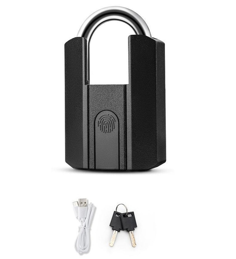 For TTlock App Enabled Fingerprint Lock USB Rechargeable and Key Backup