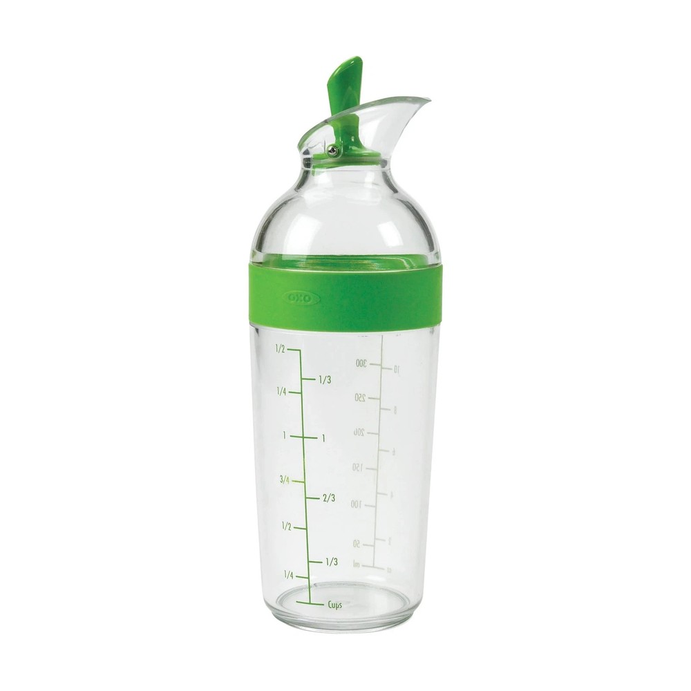 SoftWorks Salad Dressing Shaker, 12 oz, Green