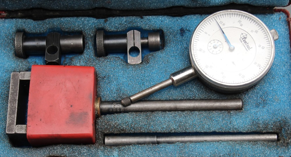 Central Tool Dial Indicator Set 6410 Universal Tools Kit 0"-1" .001"