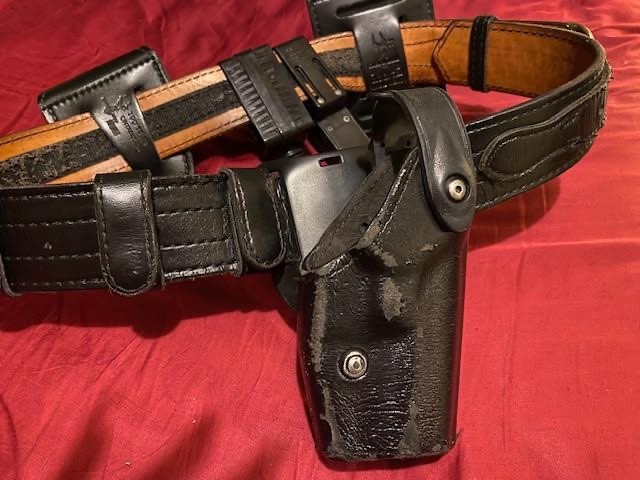 Tactical Leather Police Belt With Extras
