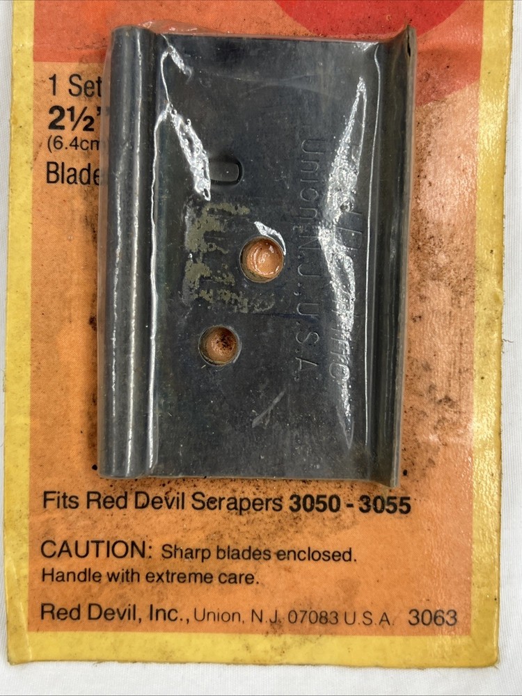 Red Devil 2.5" Wood Scraper Blade Fits 3050-3055 Red Devil Scraper 3063 NOS