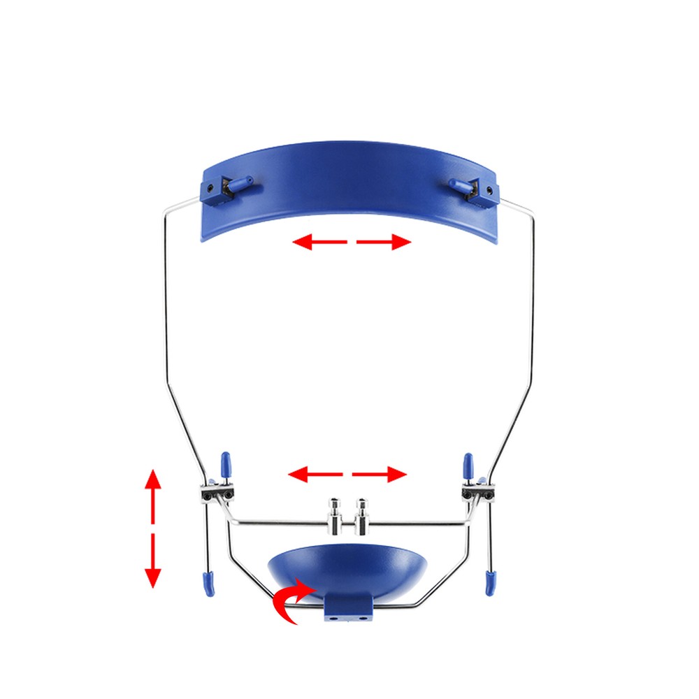 Dental Orthodontic Forward Pull Headgear Face Shield Double Lever Adjustable