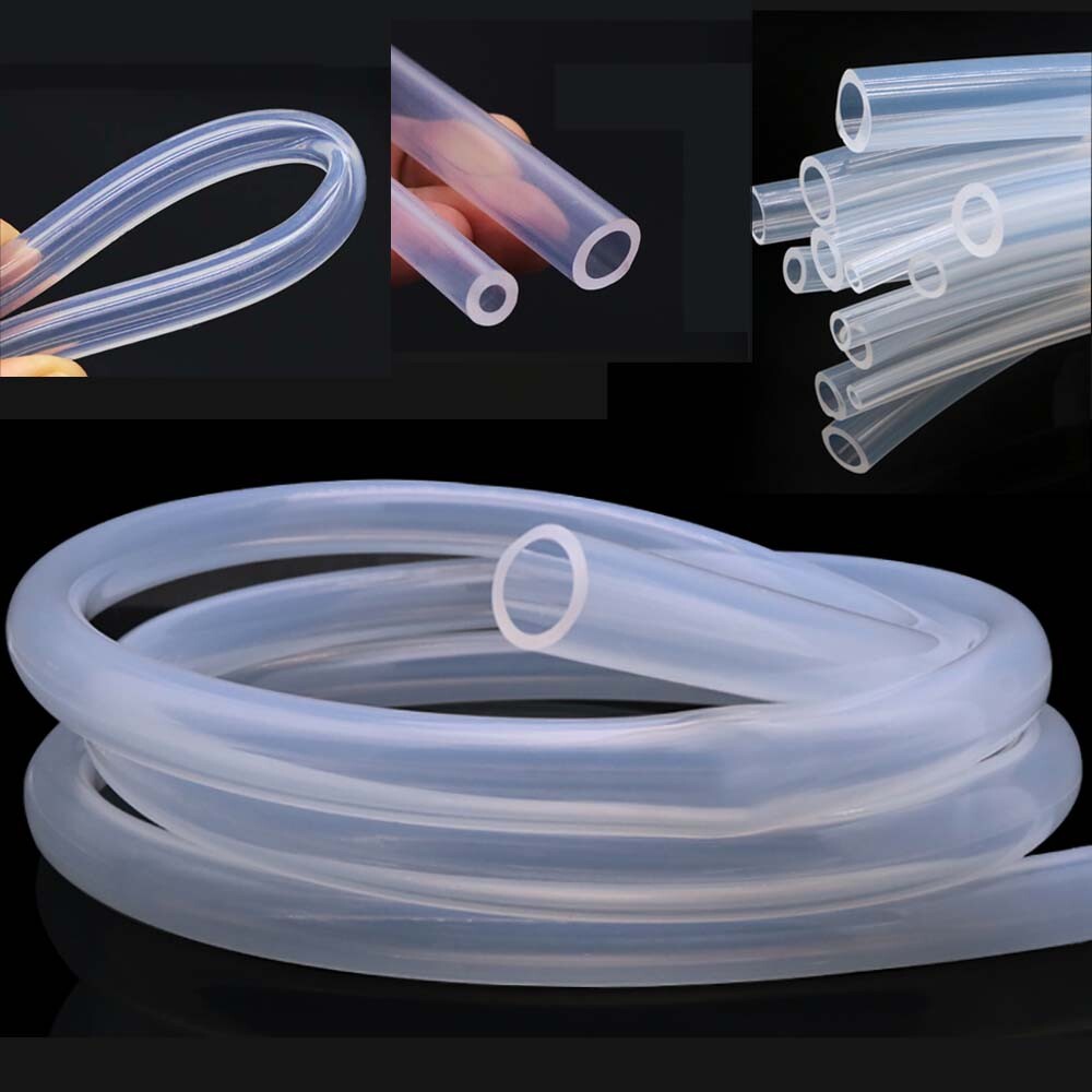 Transparent Silicone Rubber Tubing Hose Medical Food Grade ID from 0.5mm to 60mm