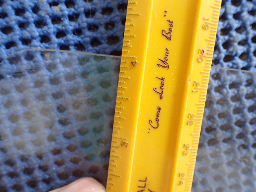 LUX 313 RECTANGULAR CURVED CLOCK GLASS PART B