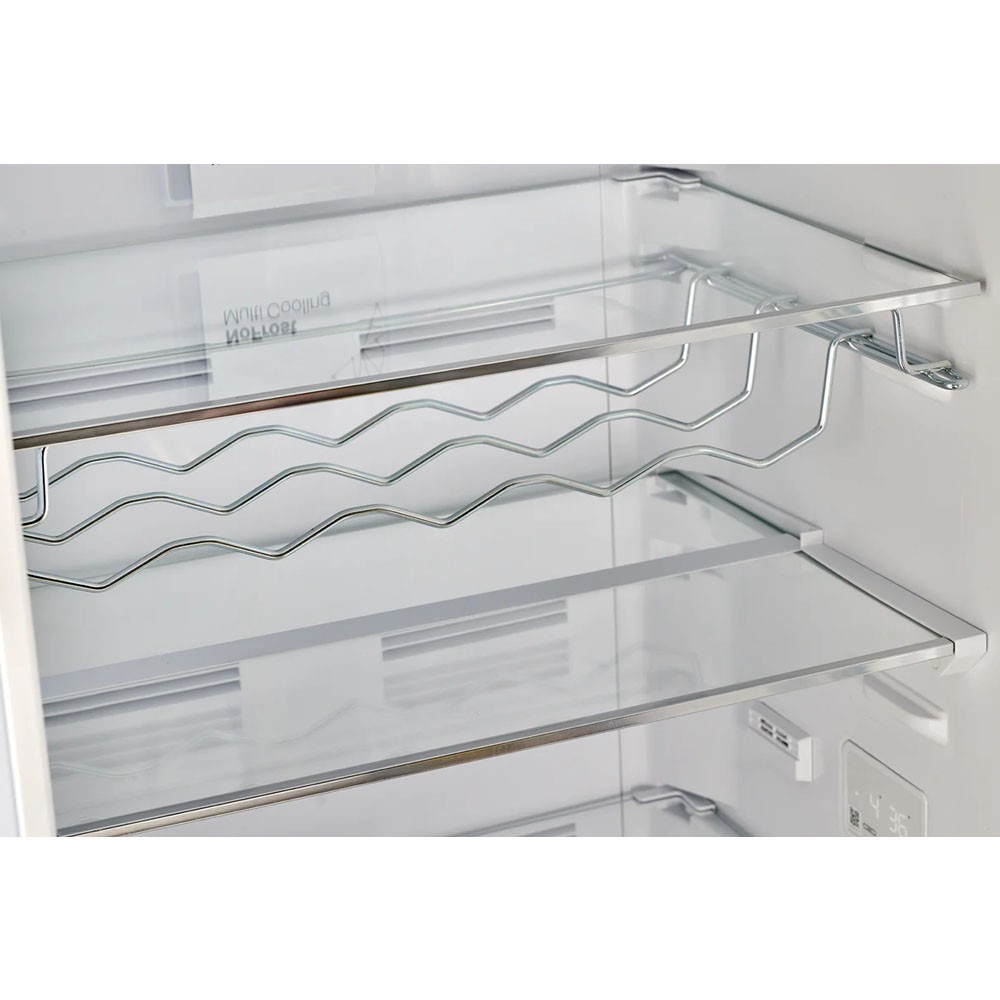 UNIQUE Classic Retro 12 cu. ft. Bottom Freezer Refrigerator - Marshmallow