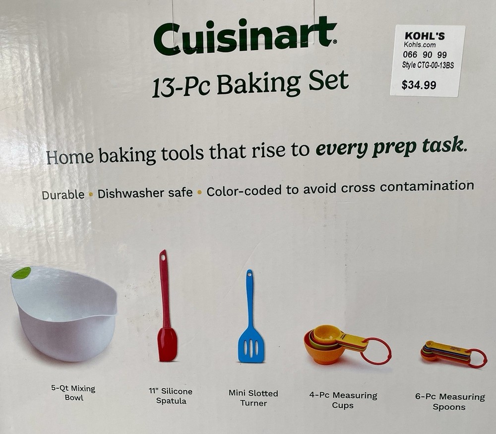 Cuisinart 13-Pc Baking Set Durable Dishwasher Safe