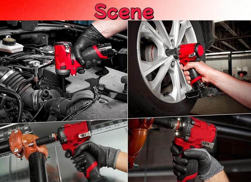 Protective Rubber Boot Cover for M12 Stubby Impact Wrench Tool