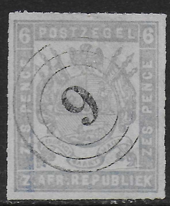 Transvaal stamps 1870 SG 2a CANC VF
