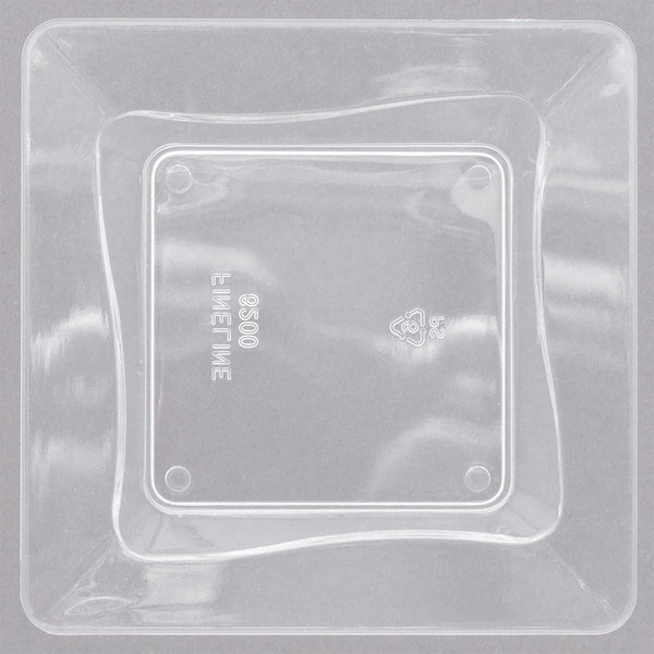 Fineline Settings B6200-CL, 3x3-Inch Clear Plastic Tiny Trays, 200/Case