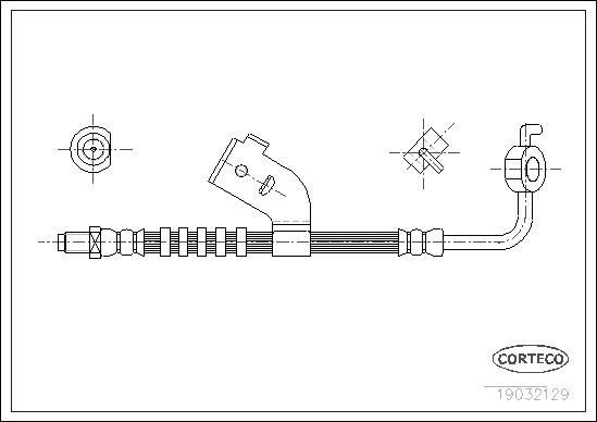 Brake Hose CORTECO QB70902