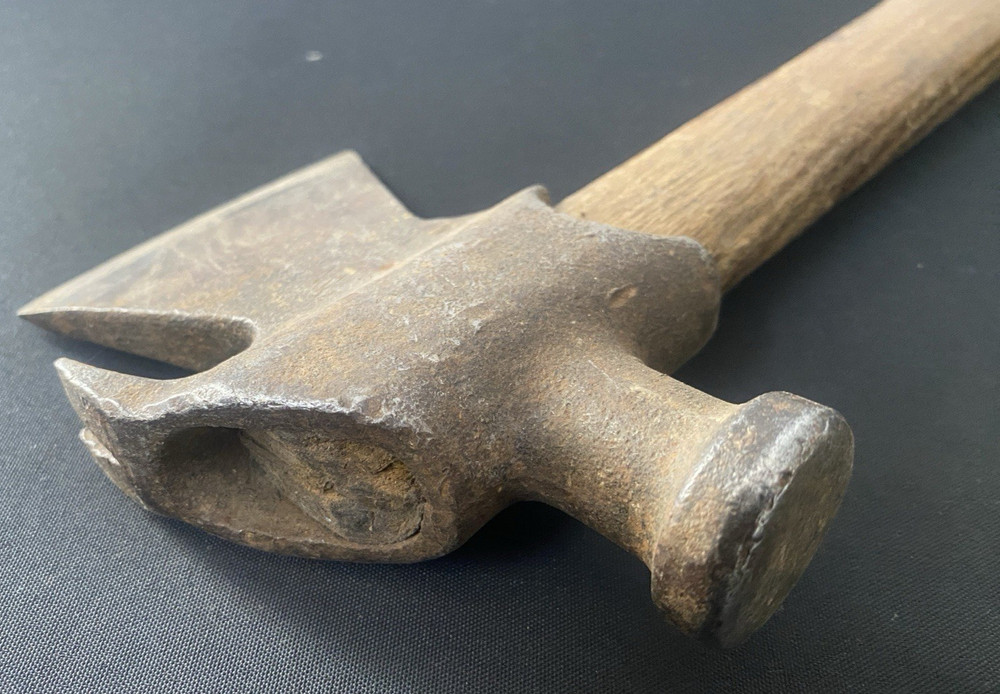 Vintage Soviet small camping hatchet. Hatchet with a hamm