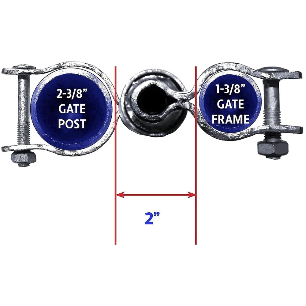 SwingSpring Chain Link Gate Closer - Easy Installation