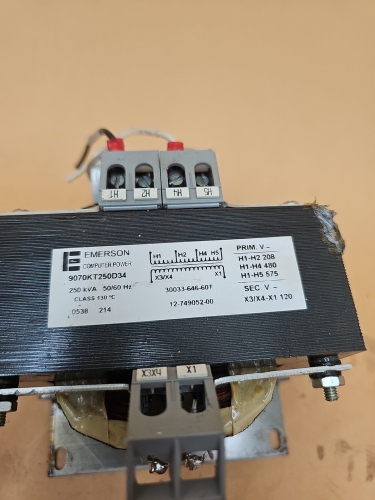 Square D Emerson 9070KT250D34 Industrial Control Transformer