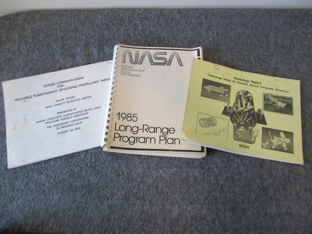 1984-85 NASA MSFC SPACE SHUTTLE LONG RANGE PROGRAM PLAN+CRYOGENIC & TECH REPORTS