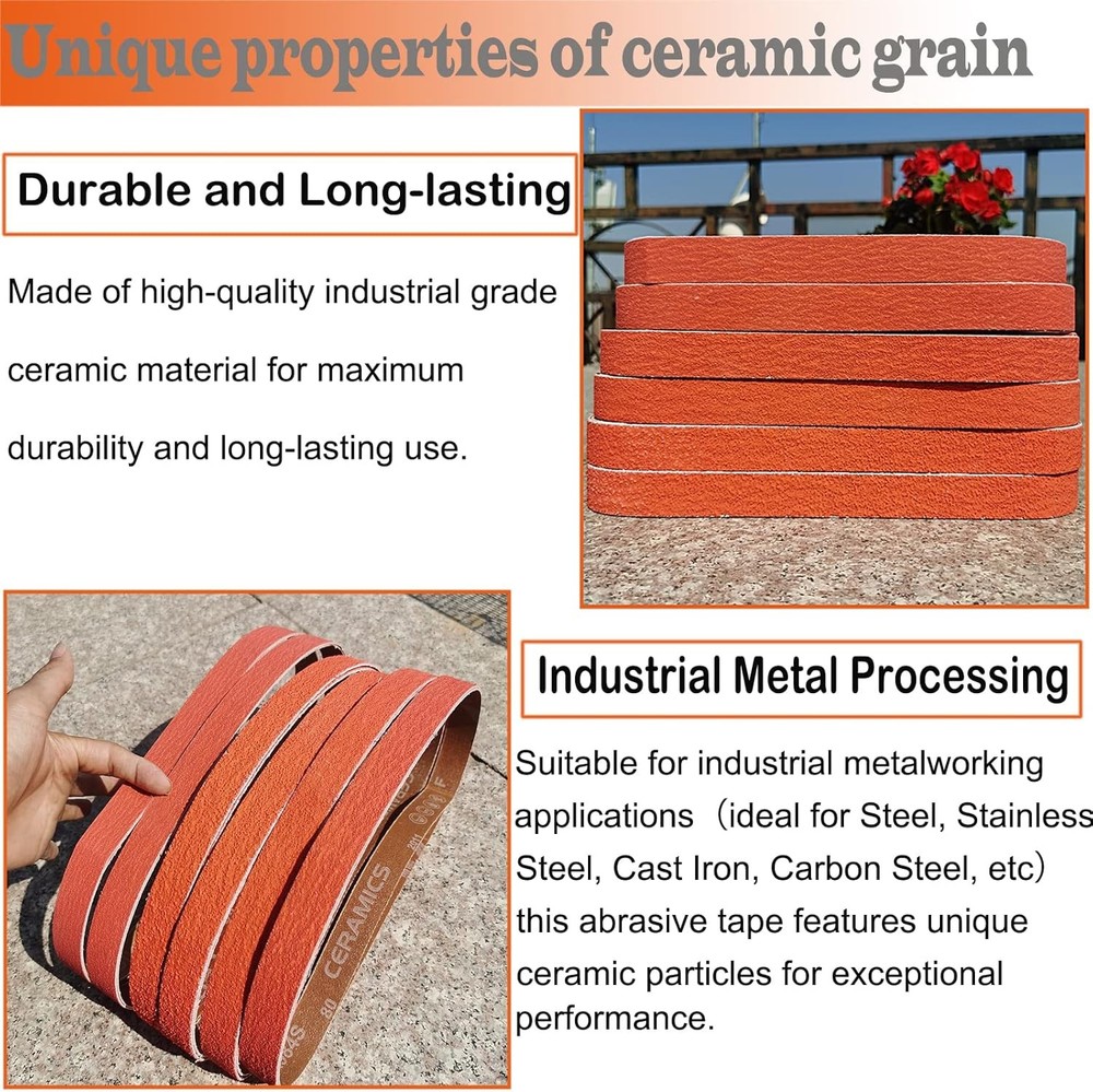 Ceramic sanding belts sharpening grinding sander kit