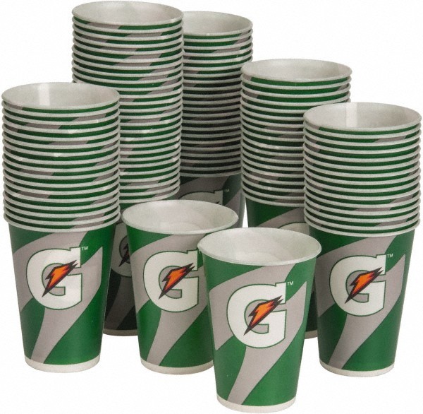 Gatorade Disposable Drinking Cups: 7 Ounce Size, Flat Bottom Style, 2,000 Count