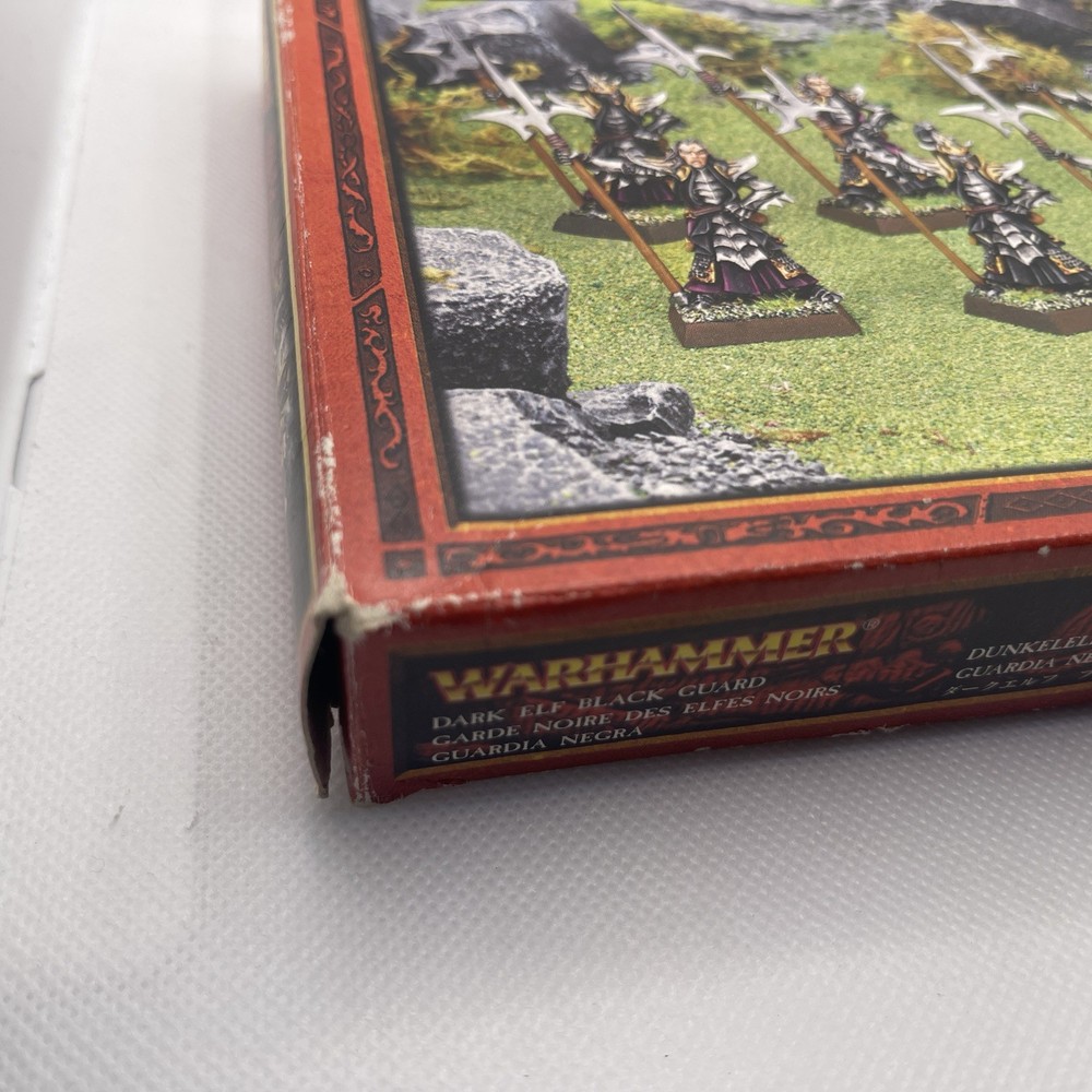 Games Workshop - Warhammer Dark Elf Black Guard Regiment BOX ONLY OOP