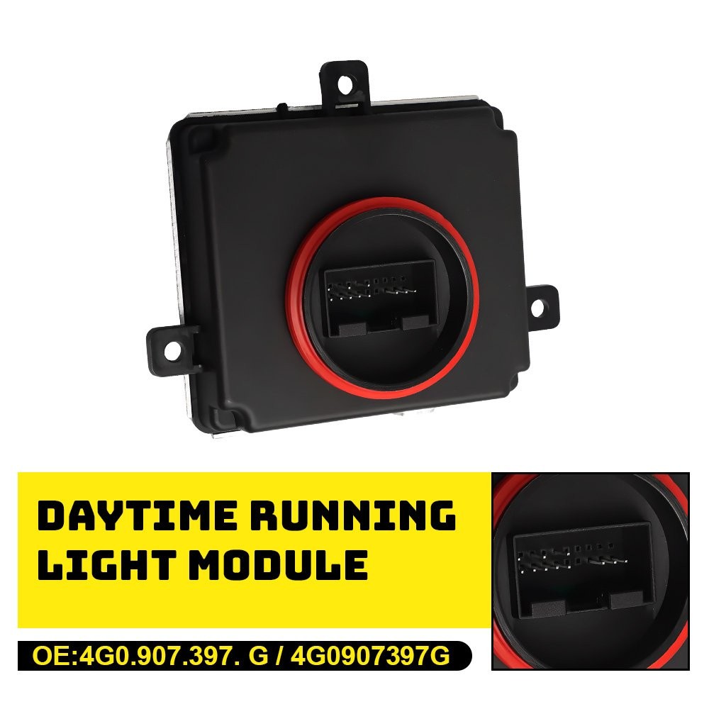 LED DRL Headlight Control Module Unit For VW CC Golf Golf R GTI Passat 2012-2017