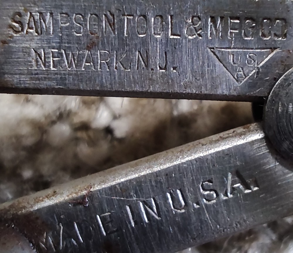 🗽 VINTAGE MINI SAMPSON TOOL 3" ID CALIPER