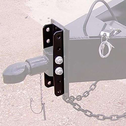 5-Position Adjustable Trailer Coupler Channel Bracket, 3" Inner Width with 2"