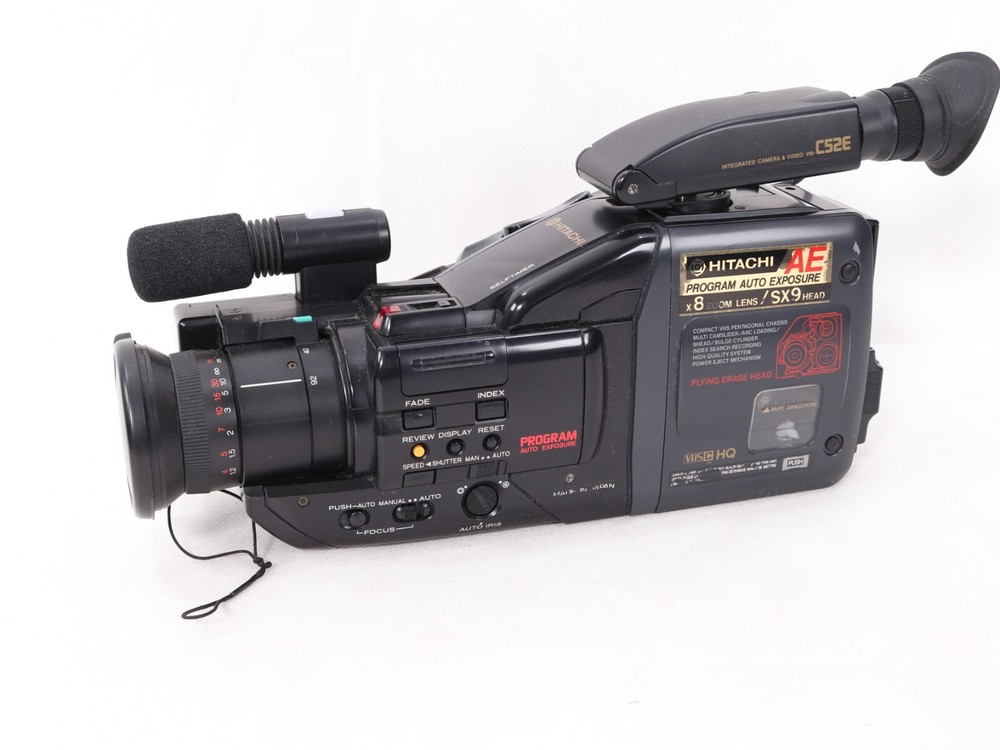 Vintage Hitachi VM-C52E Camcorder. With Accessories. Cased.