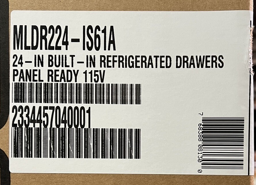 Marvel MLDR224-IS61A 24" Built In Drawer Refrigerator - Panel Ready