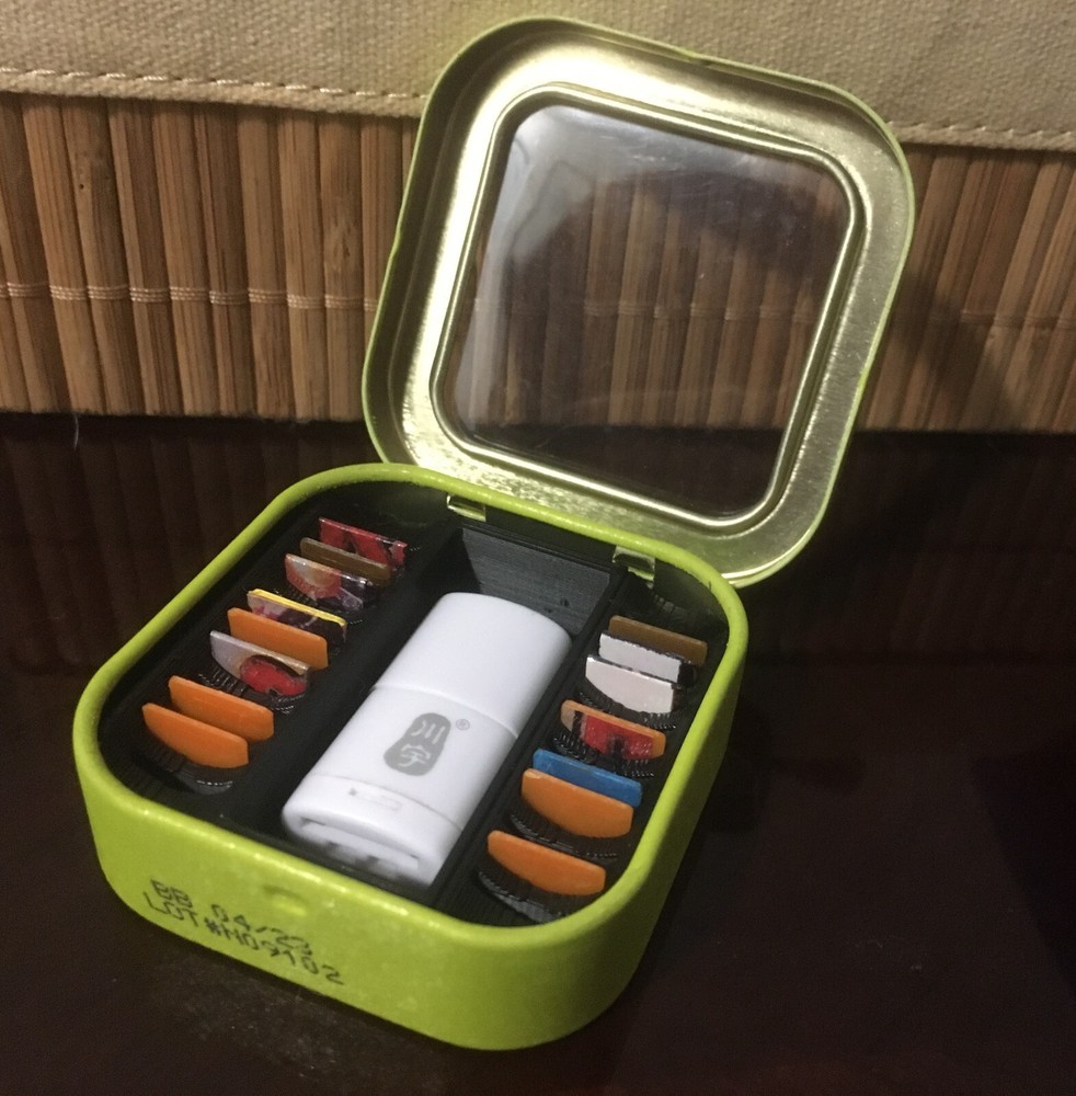 Mint Tin Micro SD Card & USB Adapter Holder Tin Included