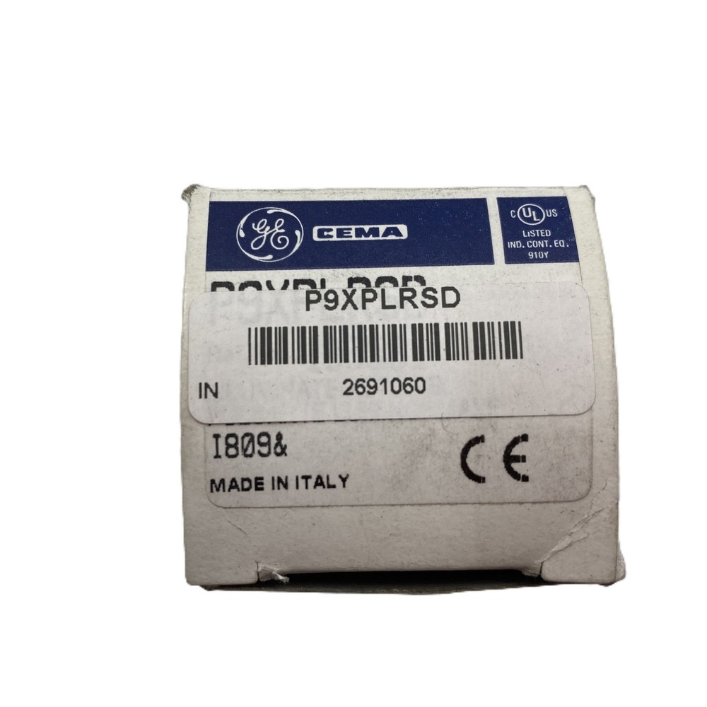 GE P9XPLRSD Red Round Plastic Operator Button - New