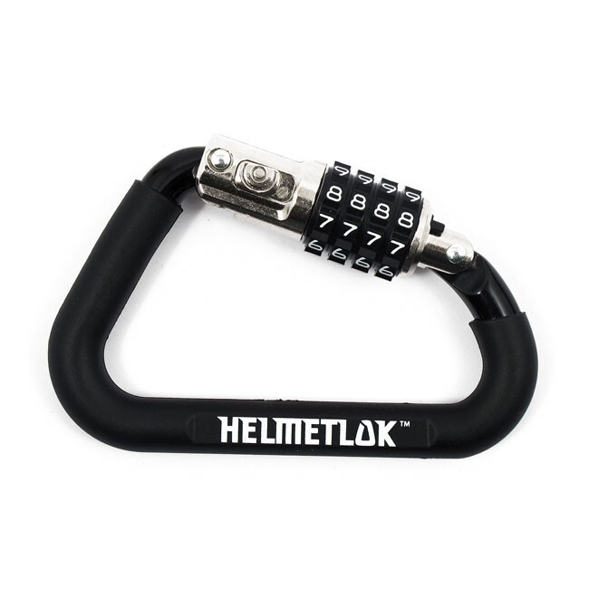 Helmet Lock With T-Bar, Cable & Combination Lock For Motorcycle Security