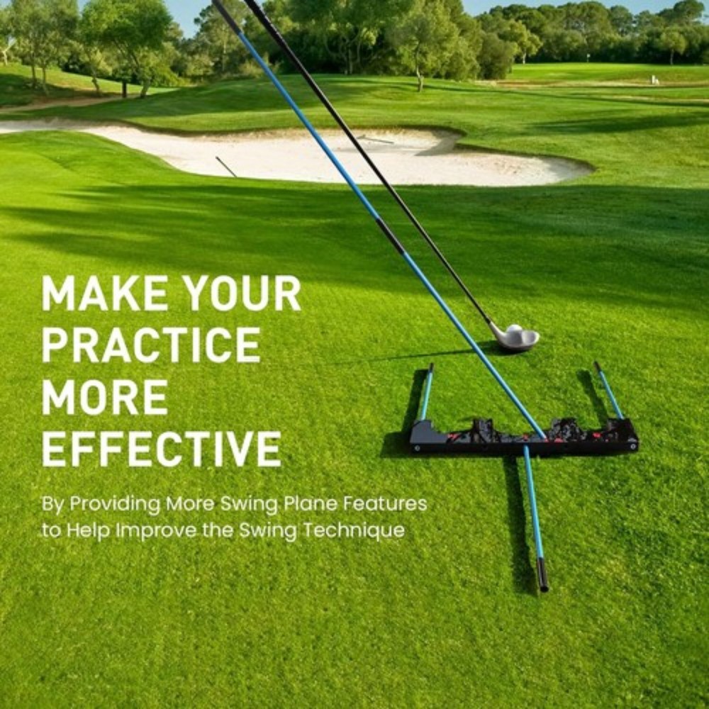 With Tour Aim, Golf Training Aid: 6 Alignment Sticks, 5 Swing Plane