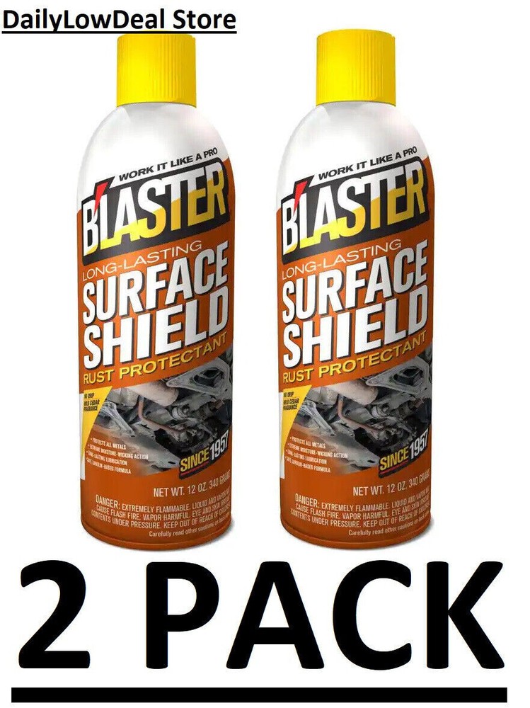 2 PACK - BLASTER Surface Shield Rust Protectant Lubricant Spray 12 Oz MPN: 16-SS