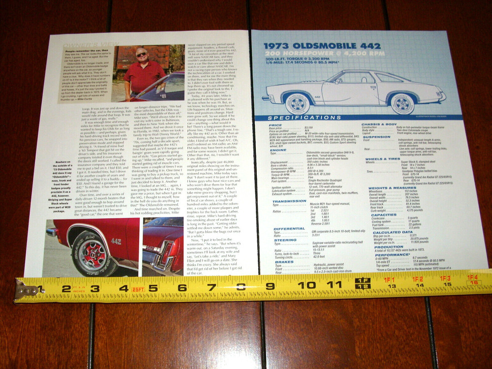 1973 OLDSMOBILE 442 ORIGINAL 2017 ARTICLE