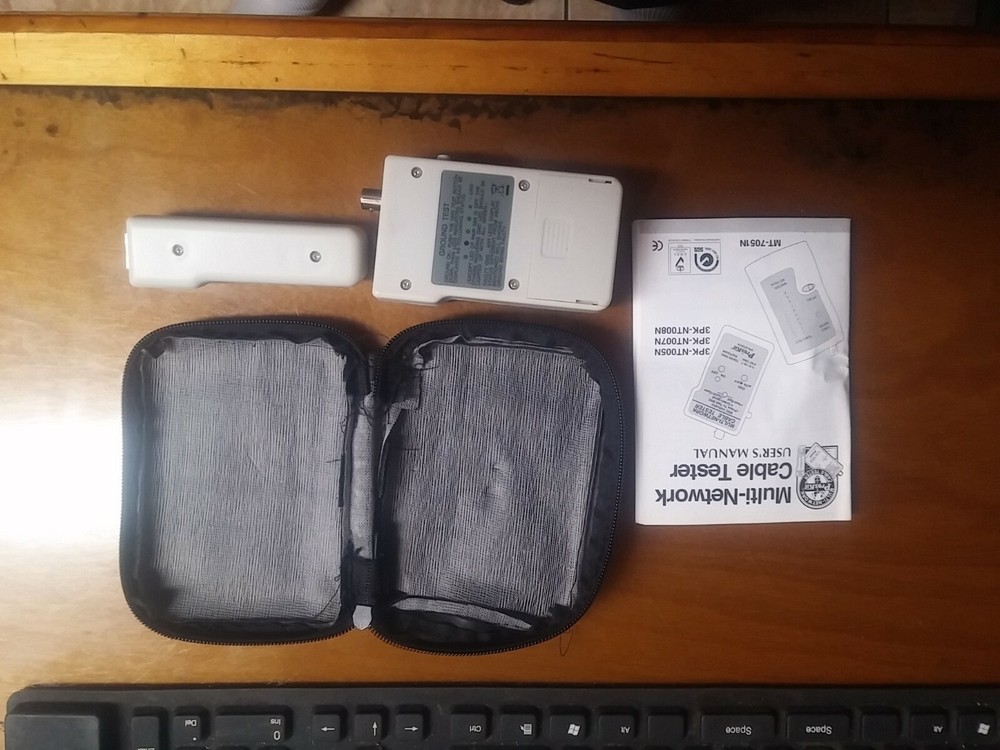 Pro Network LAN Ethernet Cable Continuity Tester NEW WITH CASE & MANUAL SEE PIC'