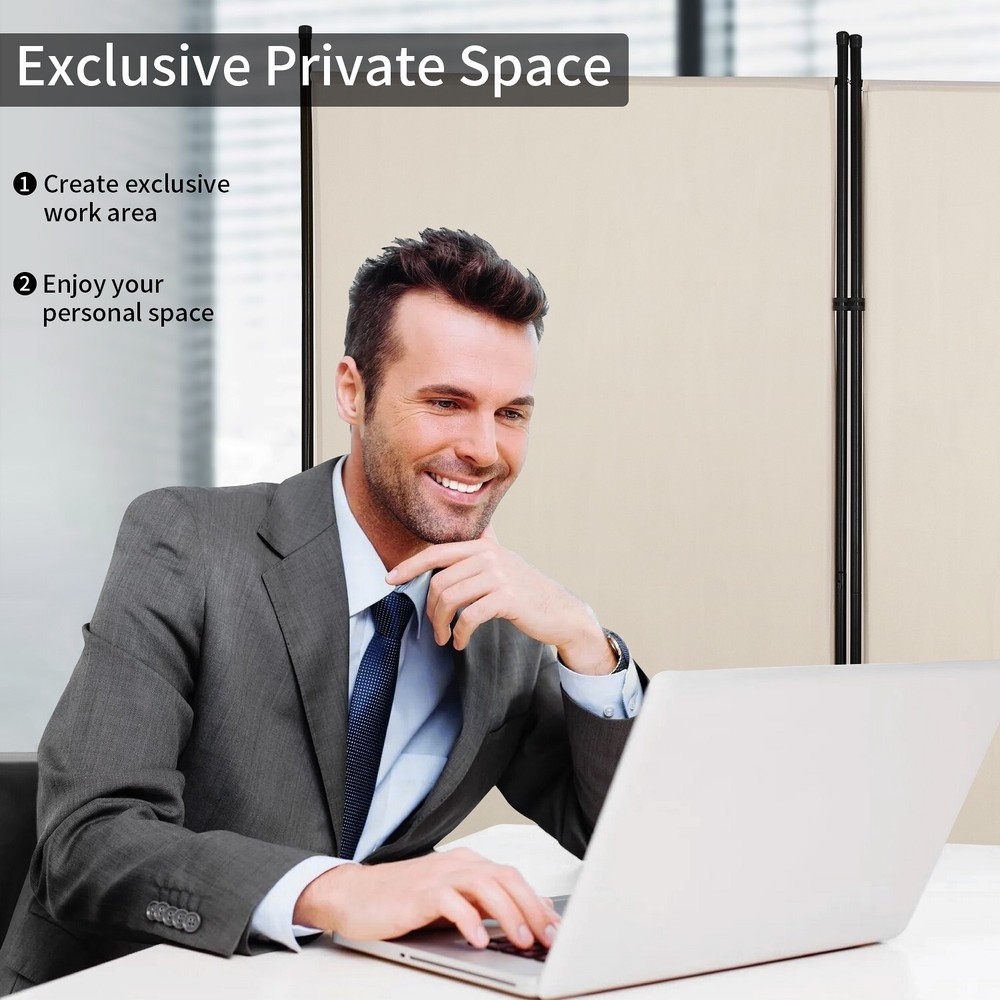 PayLessHere 3 Panel Room Divider Folding Privacy Screen 5.9FT Partition Room