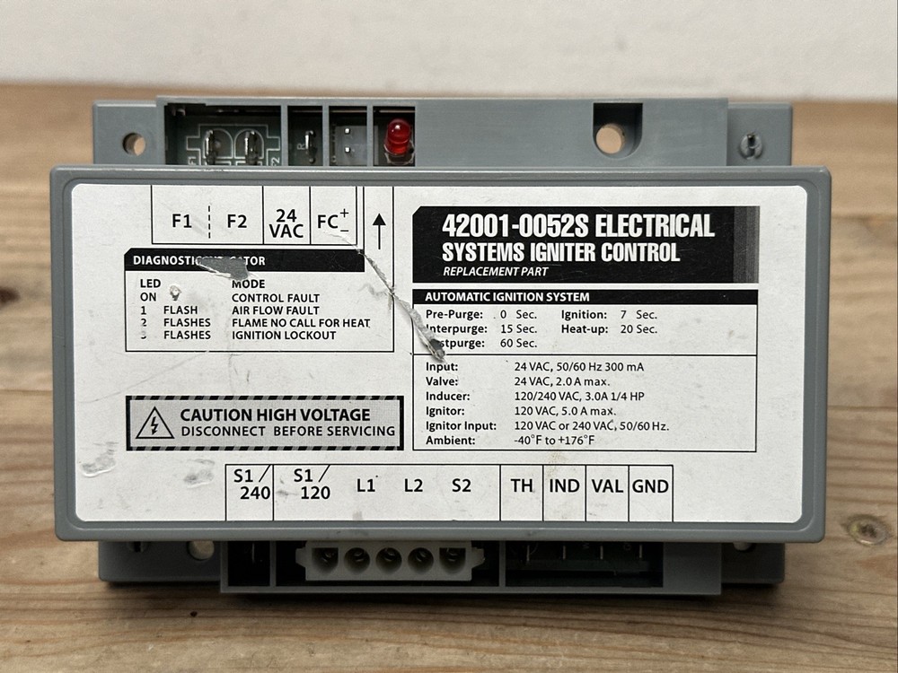 Pentair Max-E-Thermostat Ignition Control Module MasterTemp Heaters 42001-0052S
