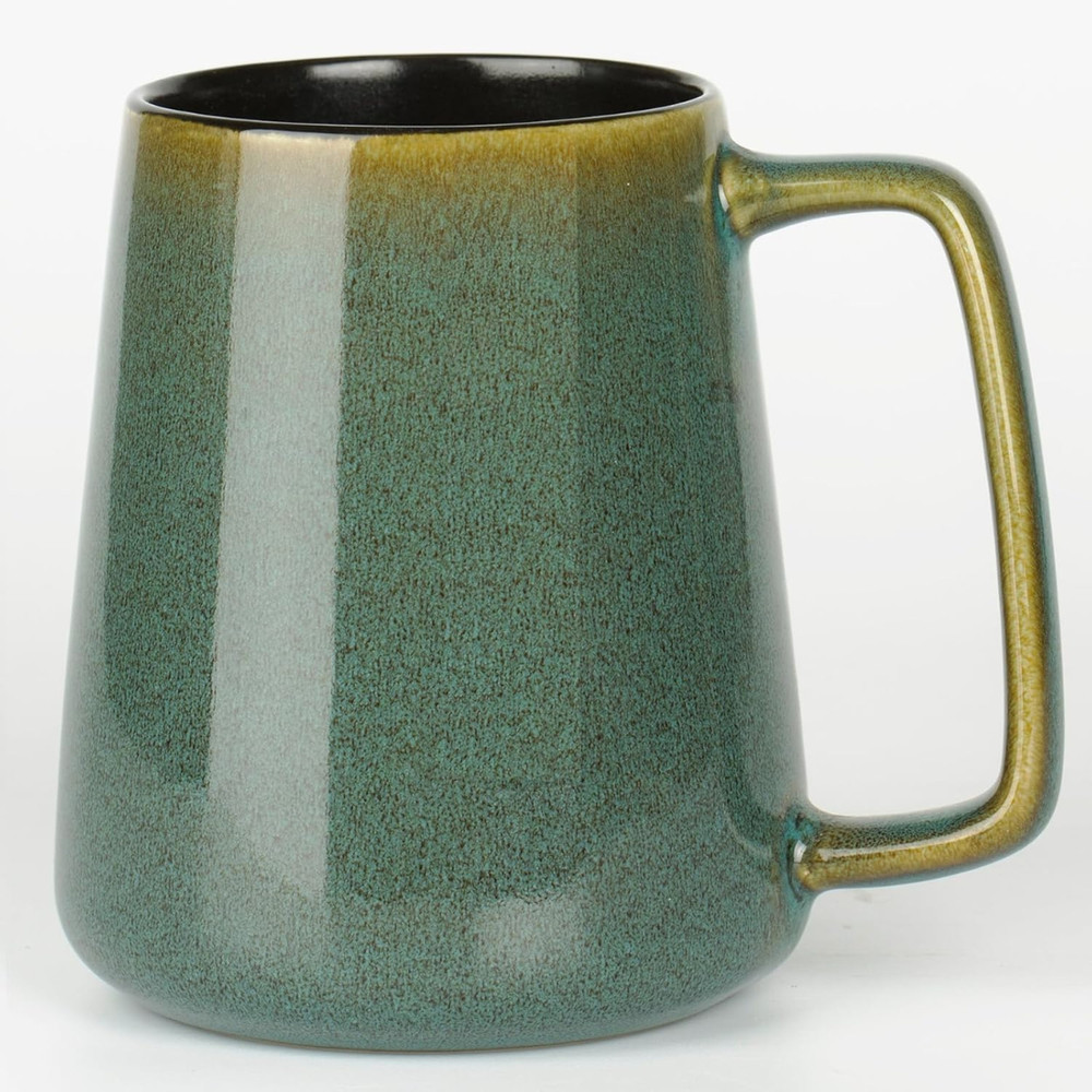 24 OZ Extra Large Ceramic Coffee Mug with a Large Handle (24 OZ Green)