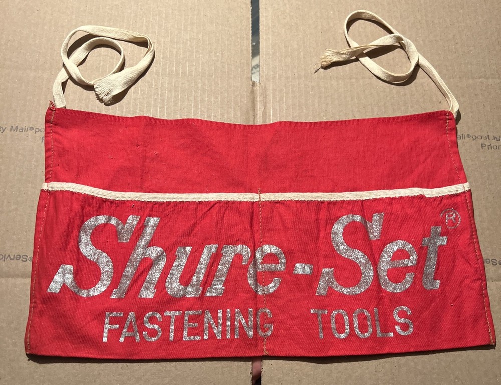 Vintage Shure-Set Fastening Tools Apron