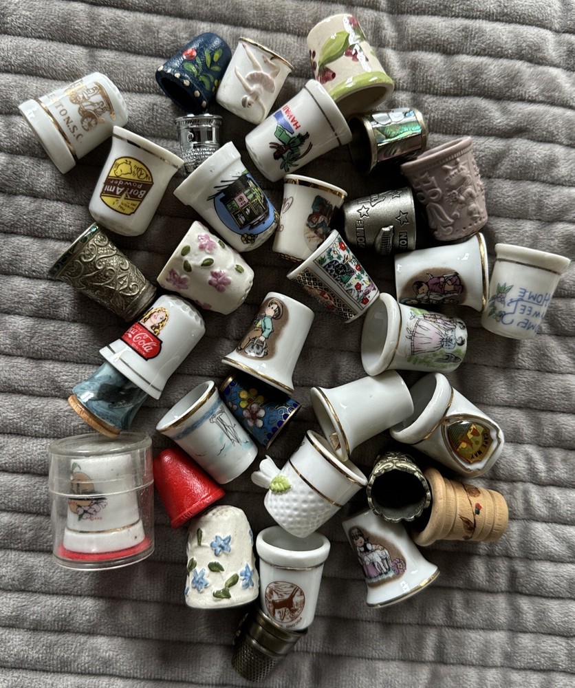 Vintage Sewing Thimbles Lot