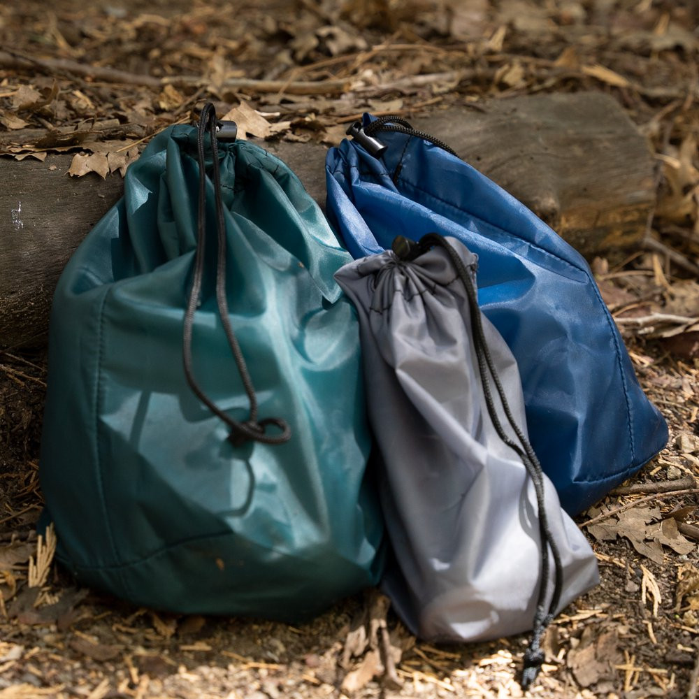 Ditty Bag 3 Pack Stuff Bag, Assorted, Unisex, Drawstring Closure Water Resistant