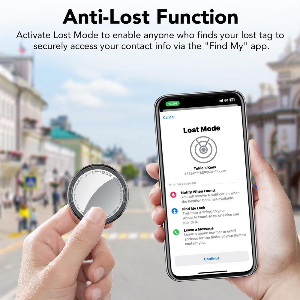 2026 New [Apple MFi Certified] Air Tracker Tags-4 Pack (iOS Only), Bluetooth ...