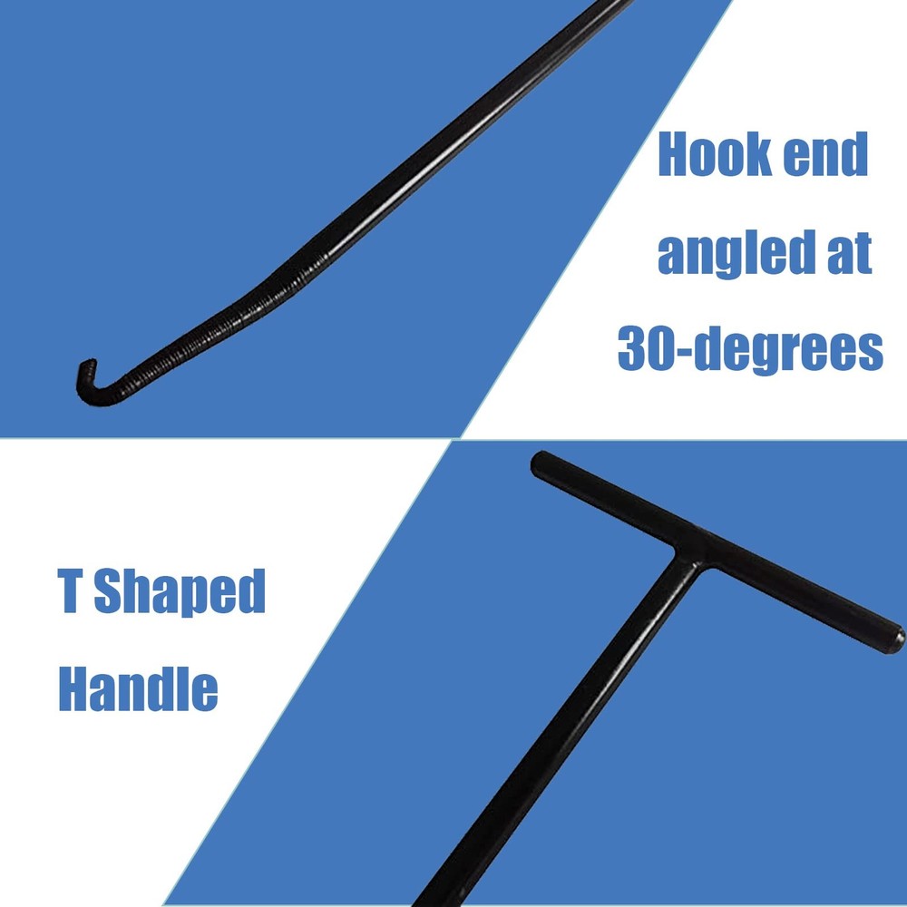 10 In/25 cm Exhaust Spring Puller Tool, Motorcycle Exhaust Spring Hook T Hand...