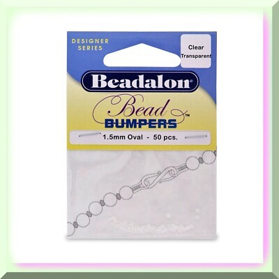 50-Piece Clear Bead Bumper Set for Crafts