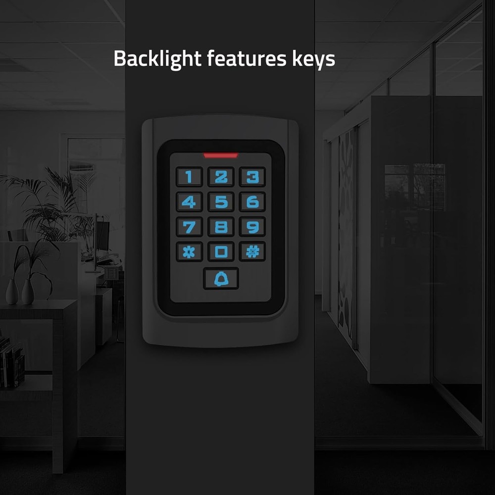 Wired Access Control Keypad Waterproof Keyless Entry System for Garage Door