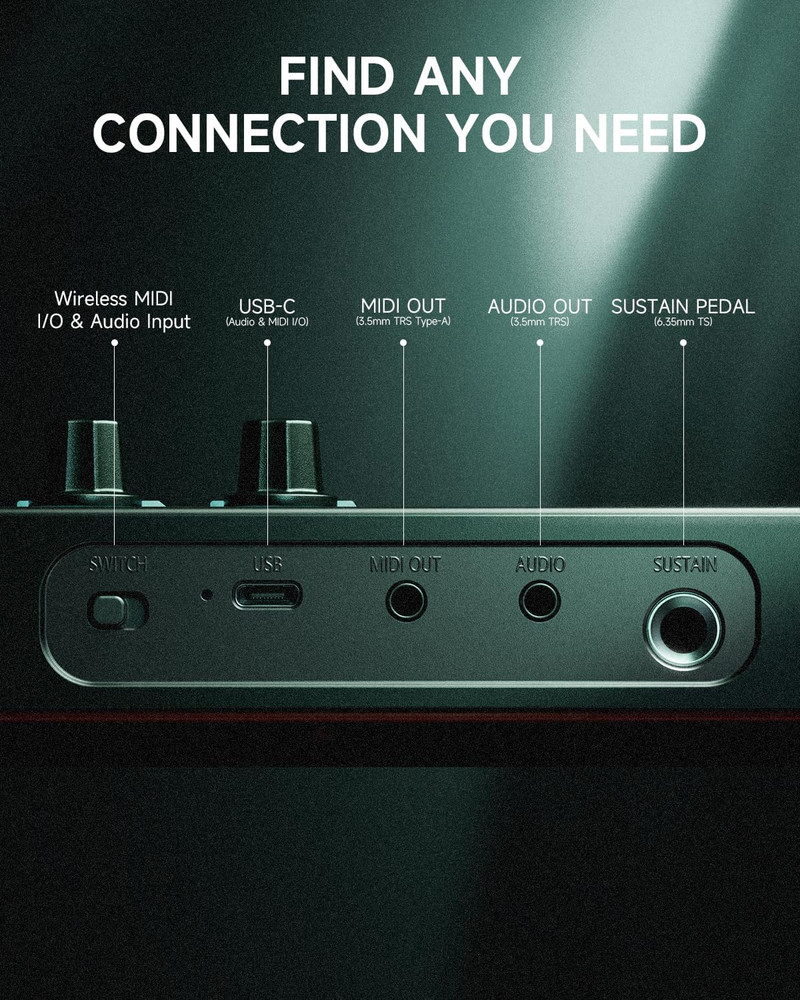STARRYKEY-37 PLAY MIDI Keyboard Controller, 37 Key Portable MIDI Controller with
