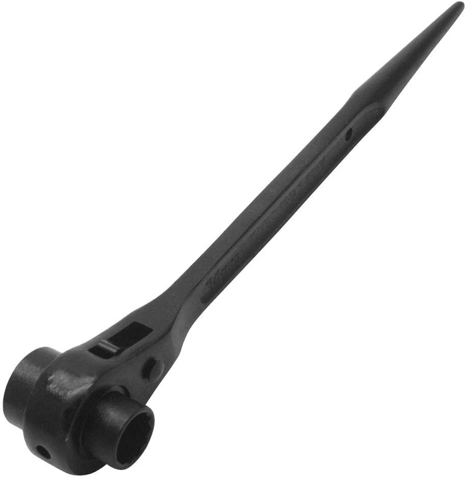 Boxonly Ratchet Podger Spanner Erecting Scaffold Tool 19mm x 21mm, Black