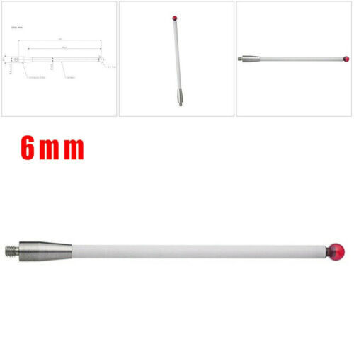 1x CMM Touch Probe Stylus 6mm Ruby Ball Ceramic Stem M4 Thread 100mm A-5000-3712